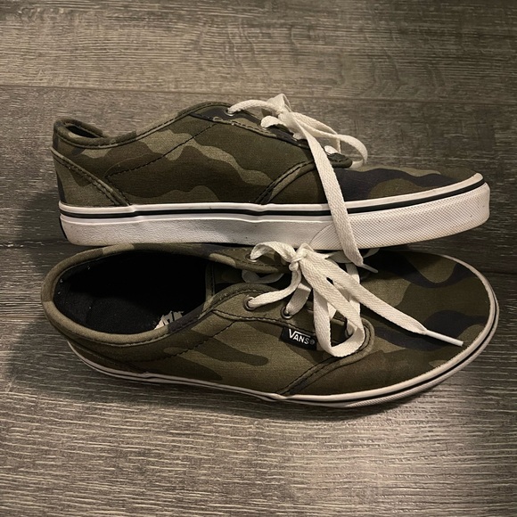 Camo Print Old School Vans - Picture 2 of 3